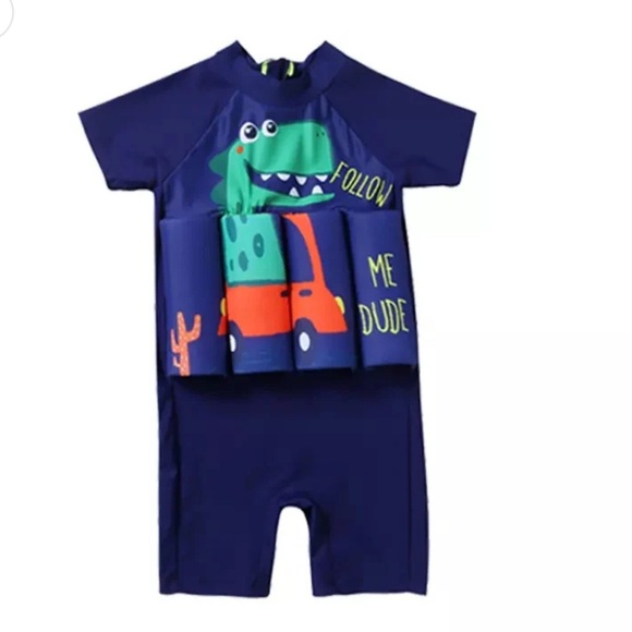 Floatee Kids One Piece Swimsuit Size 1-2 years old - Picture 5 of 6